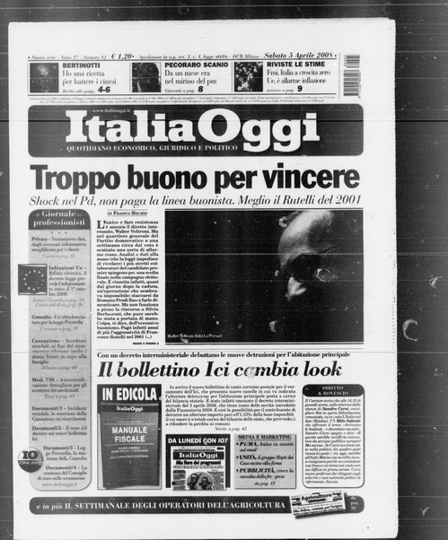 Italia oggi : quotidiano di economia finanza e politica